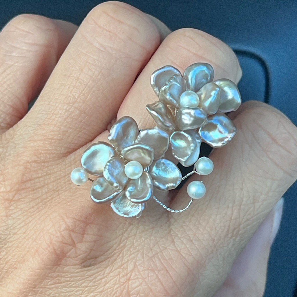 Custom Made Double Flower Ring Custom Made Double Flower Ring